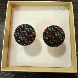 Multicolor Tweed Cuff Links